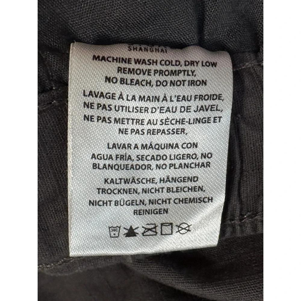 J Galt Shanghai Women's Ripstop Pants S Cargo Baggy Low Rise Wide‎ Leg Gorpcore
